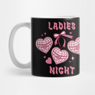 Pink Retro Ladies Night Mug